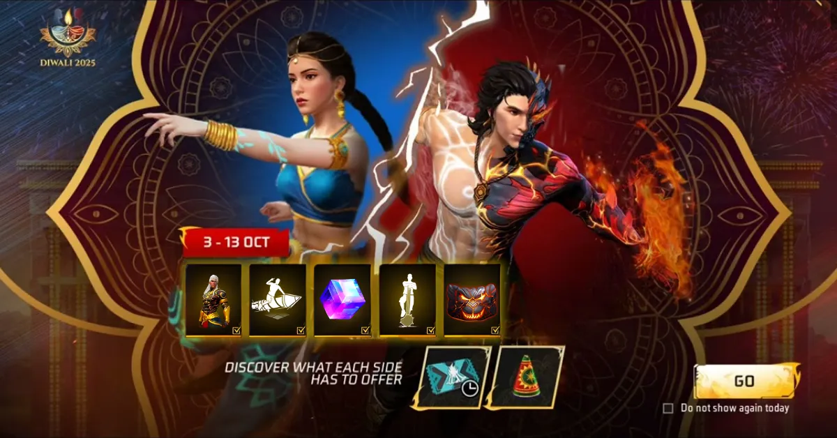 Free Fire Redeem Code Diwali 2025